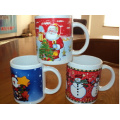 Nueva taza de cerámica caliente del coffe de la Navidad de la venta Haonai 11oz de la llegada 2016 con la manija